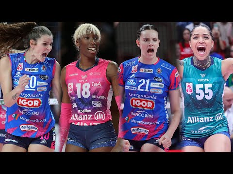 ALL "MEGA RALLY" of the match Novara - Milano | Lega Volley Femminile 2023/24