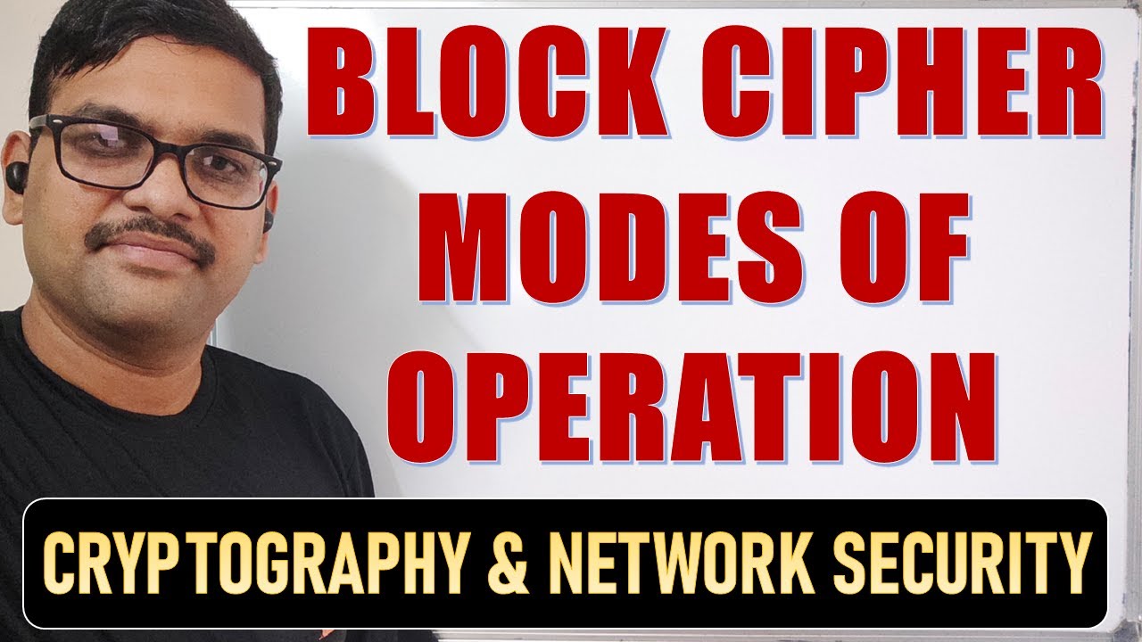 NETWORK SECURITY - BLOCK CIPHER MODES OF OPERATION