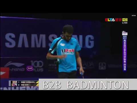 Badminton 2017 Purple League   Wei Nan vs Dani Harsheel Alpesh   Semi Final