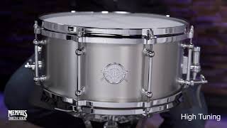 Video thumbnail for Dunnett 14x6.5 Titanium Raw Snare Drum (6514TI-R-DC) by Memphis Drum Shop