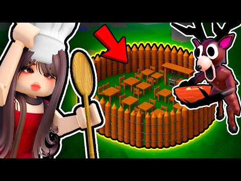 Bauen Sie eine RESTAURANTBASIS mit der NEUEN Kochklasse in 99 NÄCHTE IM WALD! (Roblox)