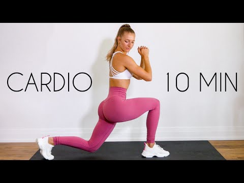 10 min NO JUMPING CARDIO FAT BURN (Apartment Friendly, Low Impact, No Equipment)