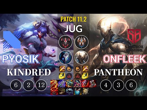 DRX Pyosik Kindred vs SB OnFleek Pantheon Jungle - KR Patch 11.2
