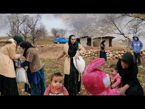 War in the nomads💔: farming with the family and the beginning of war#peren_original #nomadic_life