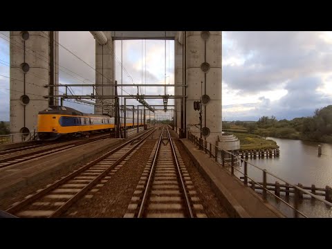 Warm & dry to wet & cold train ride Geldermalsen - Den Haag CABVIEW HOLLAND SLT 7jun 2020
