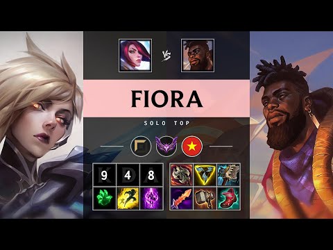 Fiora Top vs K'Sante: Triple Kill, Rampage - VN Master Patch 14.24