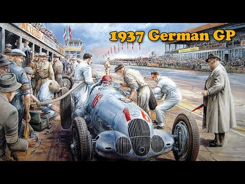 1937 German GP (HQ RARE FOOTAGE)
