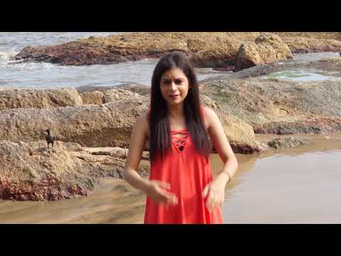 Ridhima exploring Om beach, Gokarna