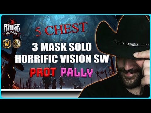 HORRIFIC VISION SW | PROT PALLY SOLO 3 MASKS 5 CHEST | WoW BFA