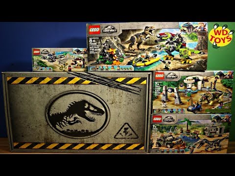 4 nuovi set Lego Jurassic World 2019 Stop-Motion Speed ​​Build 75934, 75938, 75935, 75937 WD Toys