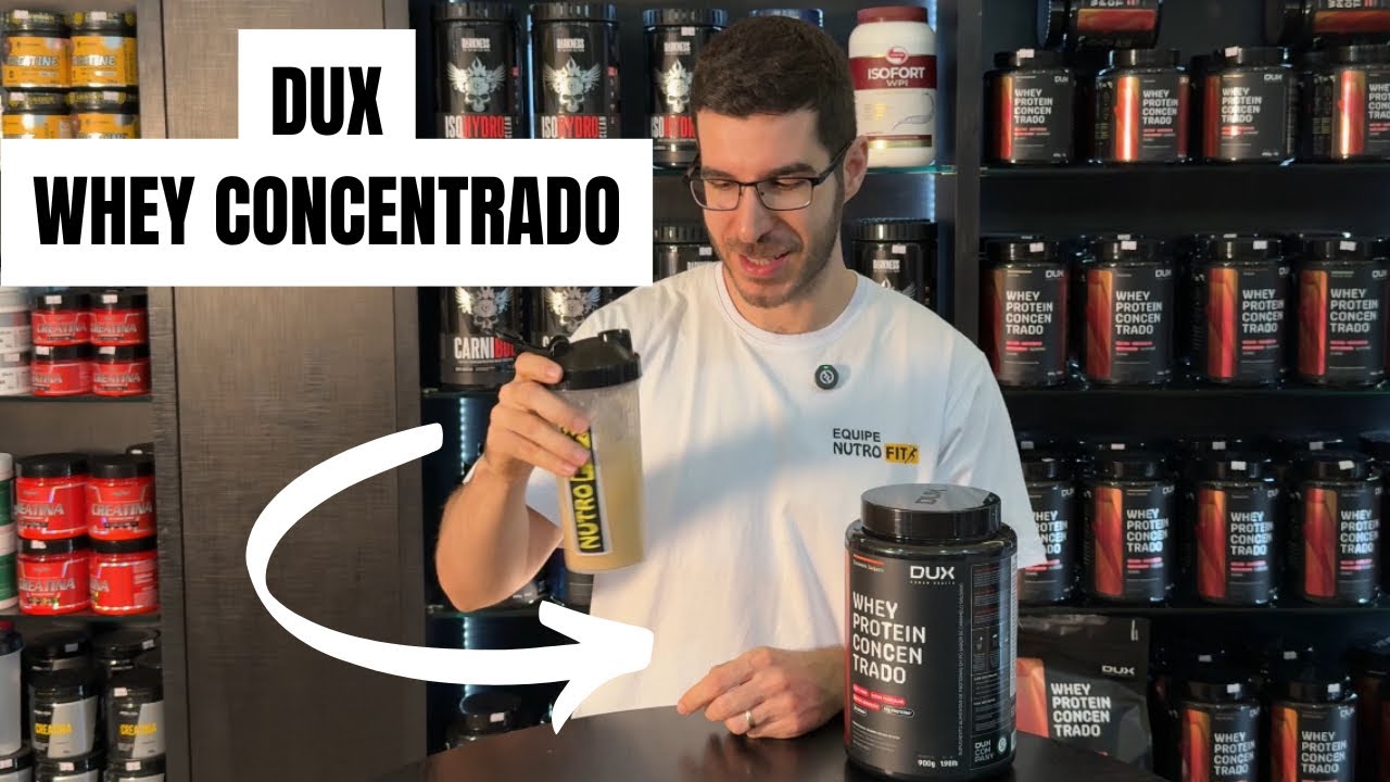 Miniatura da avaliação em vídeo de Whey Protein Concentrado 1,8 Kg Sabor Cookies Dux Human Health