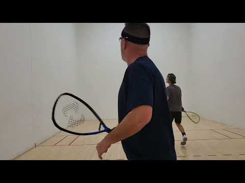 40ft backhand kill shot - racquetball