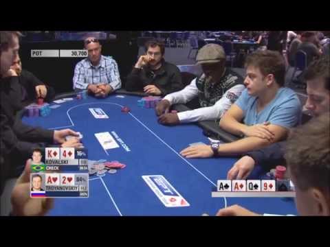 Full House vs High Flush - KOVALSKI vs TROYANOVSKIY - EPT 10 Grand Final - Poker Highlight