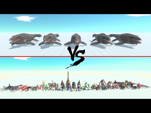 5x Mosasaurus Vs All Units ARBS | Animal Revolt Battle Simulator