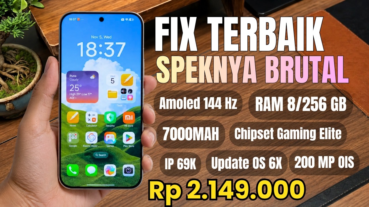ASLI MENDING INI‼️200 MP OIS, RAM 8/256 GB, 7000MAH - HP 2 JUTAAN TERBAIK DAN TERBARU MEI 2026
