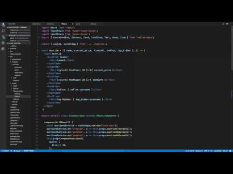 React Native Tutorial Silent Auction App Part 18