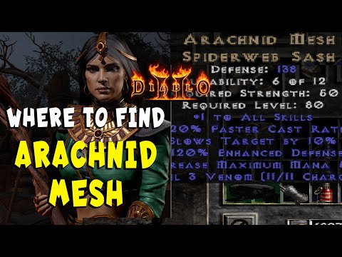 Best Place to Find Arachnid Mesh in Diablo 2 / Resurrected D2R