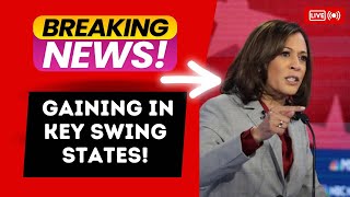 Harris Surges Ahead of Trump in Swing States! #news #trending #election