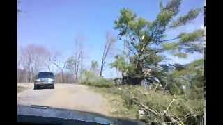 preview picture of video 'Tornado in Murphy, NC- Damage From Konahete Park To Regal Rd'