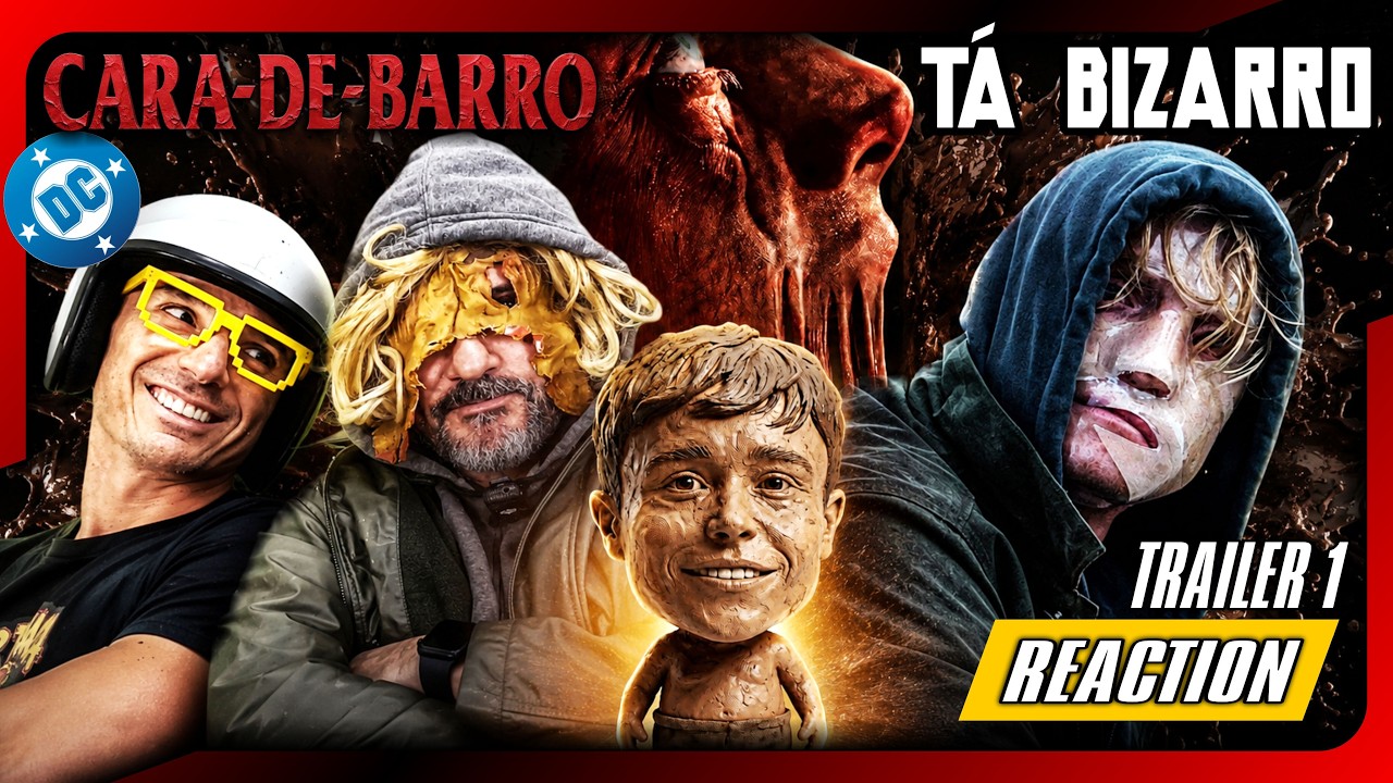 FINALMENTE UM FILME BOM DA DC?! 🤩 REAÇÃO AO TRAILER 1 DE CARA-DE-BARRO! #caradebarro