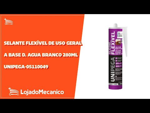 Selante Flexível de Uso Geral a Base D. Agua Branco 280ml  - Video