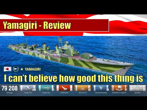 Yamagiri Review, I can't believe how good this ship is World of Warships #worldofwarships #yamagiri