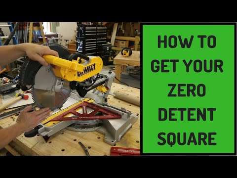 Miter Saw Calibration - Detent Adjustment
