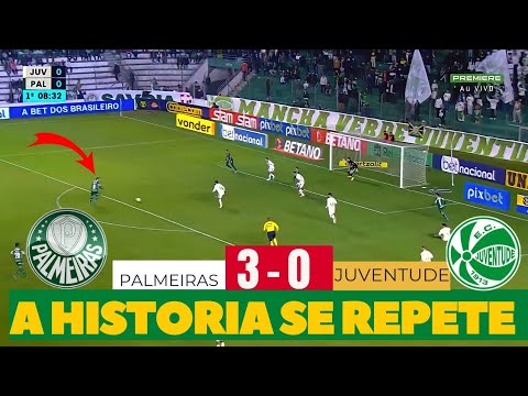 Gols do palmeiras | JUVENTUDE X PALMEIRAS | volta no tempo
