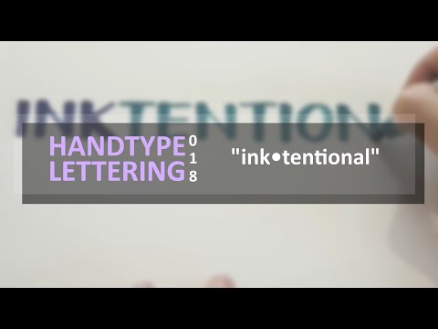 Inktentional | Lettering On White - Series 018