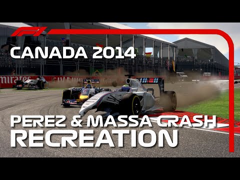 Perez & Massa's MONSTER Crash Recreated | 2014 Canadian Grand Prix