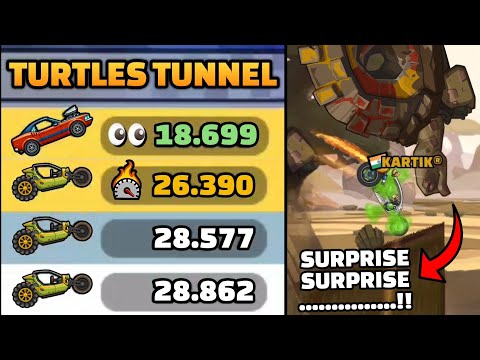 ROTATOR gone MAD! in SPEED TURTLES TUNNEL 🐢🚀 IN COMMUNITY SHOWCASE - Hill Climb Racing 2