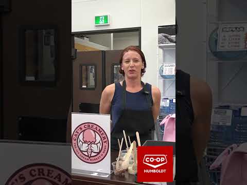 Cat's Creamery Ice Cream Taste test at Humboldt Co-op