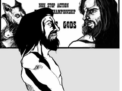 Black and white-gods fighting