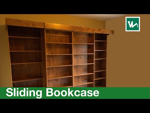 Murphy Bed with Sliding Bookcases