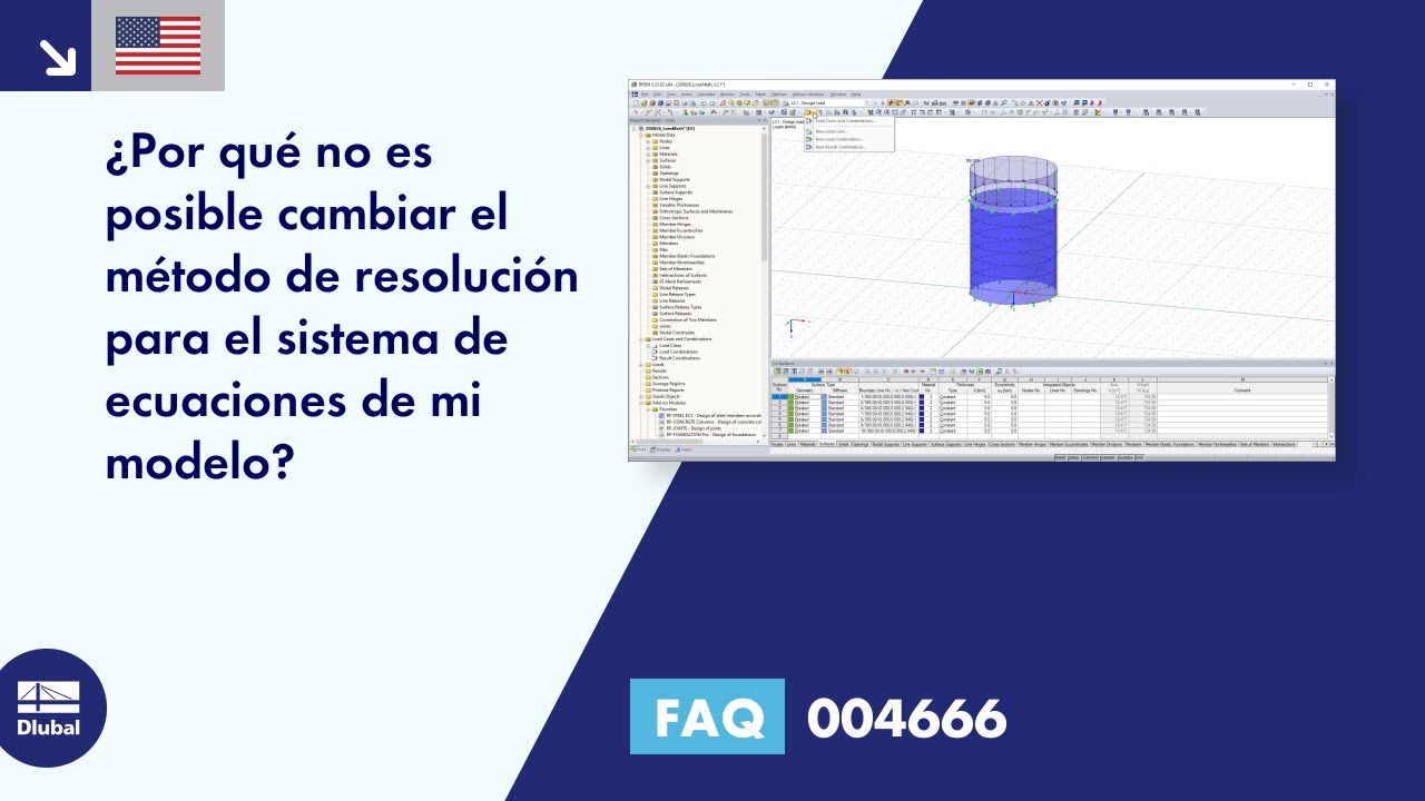 [ES] FAQ 004666 | ¿Por qué no es posible cambiar el método de resolución para el sistema de ecuaciones de mi ...