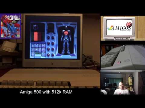 Amigos Plays Speedball 2 on a Real Amiga 500