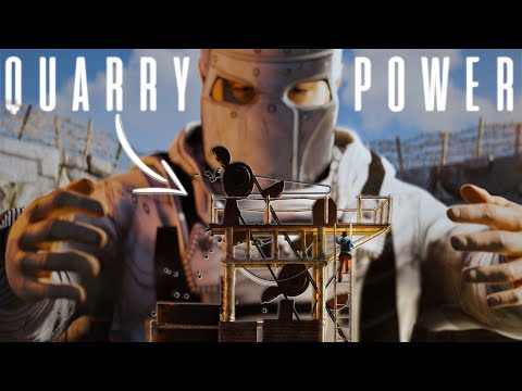 I WALLED OFF a HQM QUARRY and its LITERALLY OP - Rust Solo