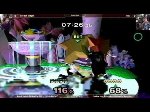 Break Smash #10   SSBM GF   Swedish Delight VS Tec0
