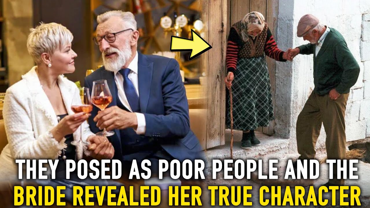 Rich groom's parents posed as poor to test bride's intentions. Her reaction stunned them