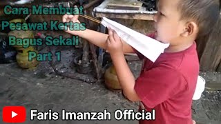 Tutorial Cara Membuat Pesawat Terbang Pakai Karet dari Kertas Part 1