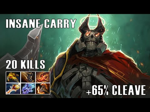 Full Gameplay Wraith King Battle Fury +65% Cleave - Godadico Dota
