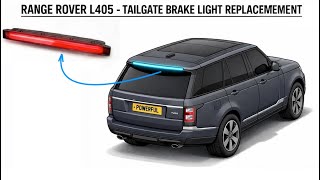 Range Rover L405 Tailgate Spoiler Brake Light LED Lamp Replacement Removal LR107601