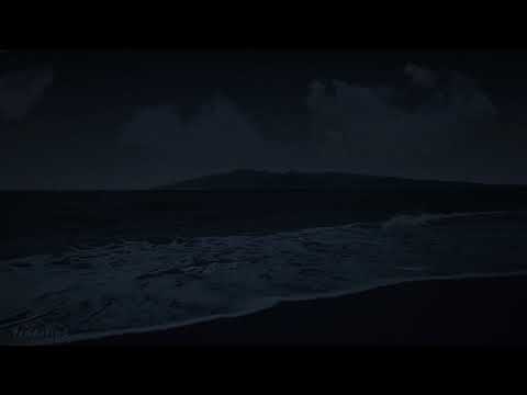 8 HOURS Tropical Beach at Night -  4K UHD  -  Relaxing Waves Sounds for Sleep