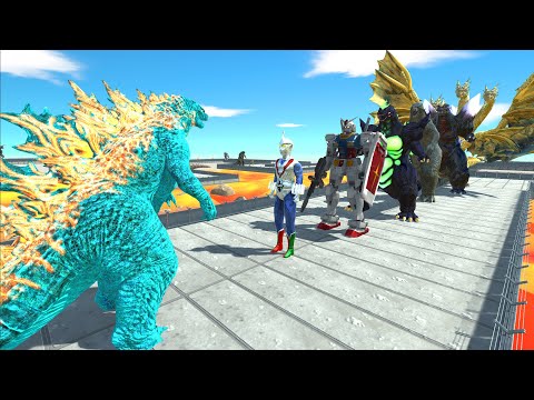 Ice Godzilla 2021 Lava DEATH RUN vs Kaiju Monster - ARBS