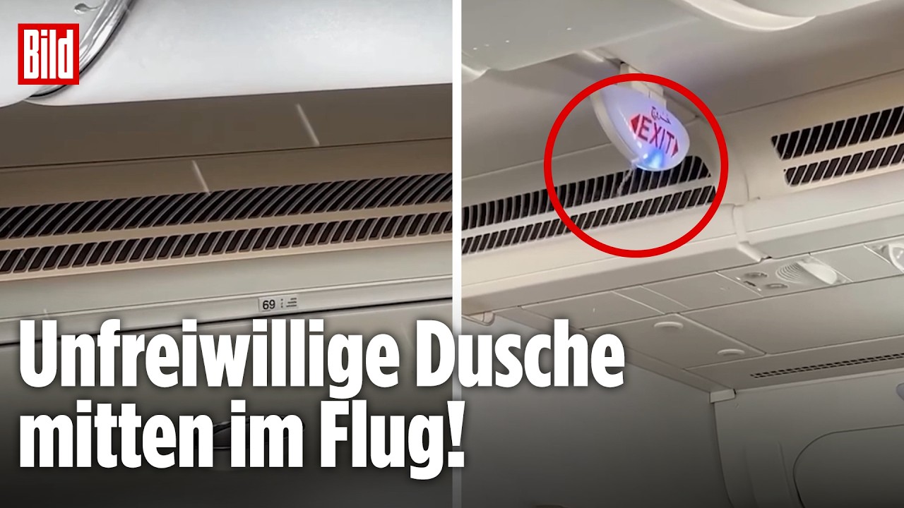 WASSER-CHAOS IM A380: Emirates-Passagiere auf Flug nach Istanbul werden nass