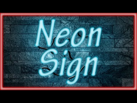 Realistic NEON Text Effect - Photoshop Text Effect Tutorial