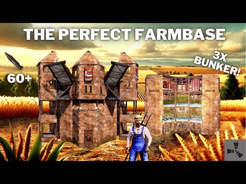 THE PERFECT FARMBASE TUTORIAL• 3X BUNKER•FARM & ELECTRICITY GUIDE•RUST COOKING UPDATE•RUSTBASE 2025