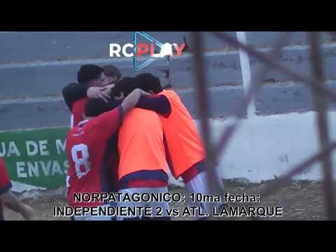 NORPATAGONICO: 10ma fecha. INDEPENDIENTE RC 2 vs ATLETICO LAMARQUE 1