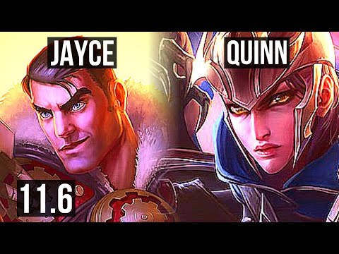 JAYCE vs QUINN (TOP) | 7/0/3, 71% winrate, Godlike | BR Diamond | v11.6
