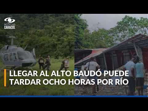 Arriban primeras ayudas humanitarias al Alto Baudó, al que no se puede llegar vía terrestre